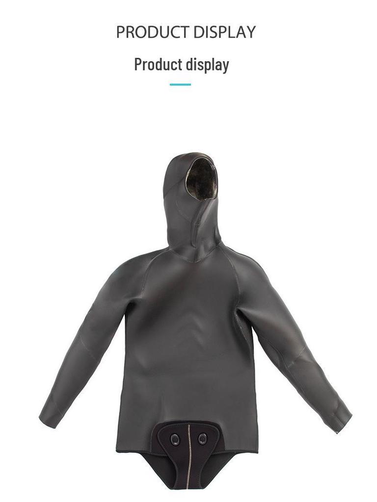 5mm Thickened Plus Size Winter Wetsuit - Cold-Proof, Jellyfish Protection for Swimming & Surfing