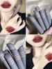 Fingertip Lip Lacquer Matte Finish Velvet Lip Mud Does Not Fade No Stain On Cup Niche Style Brand Student Plain Lipstick for Women