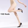 Kave 1 Pair Black Nylon Stockings Women'S Seamless Control Top Tights 15D No Seam Pantyhose Ultra-Thin Silky Shiny Sheer Tights