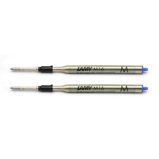 Стержень для шариковой ручки LAMY LM16, средний стержень, набор из 2 шт. - Синий, (M),