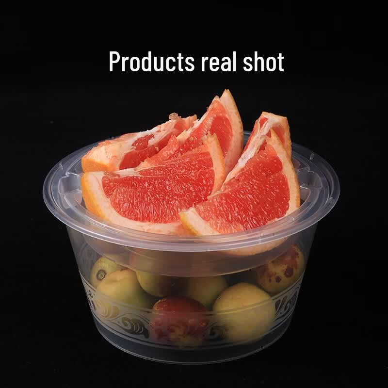 Jing Zhi Feng Disposable Round Thickened Takeout Containers with Lids