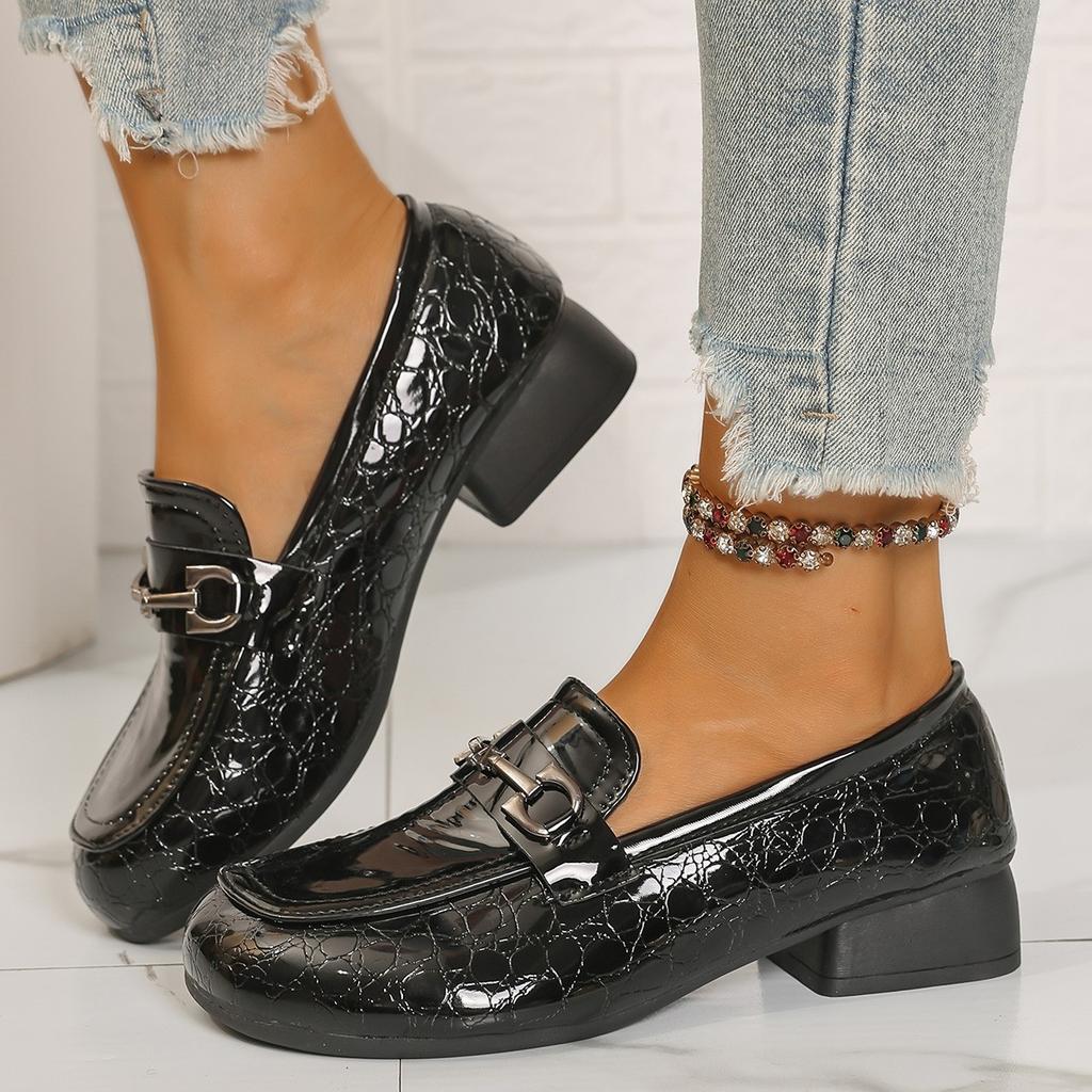 Spring And Autumn Elegant Solid Color Round Head Shallow Mouth Sexy Casual Shoes Fashion New Comfortable Women'S Shoes