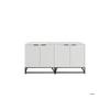 Buffet moderne Commode avec 2 portes à vide, - Dimensions : L160/T40/H80 cm