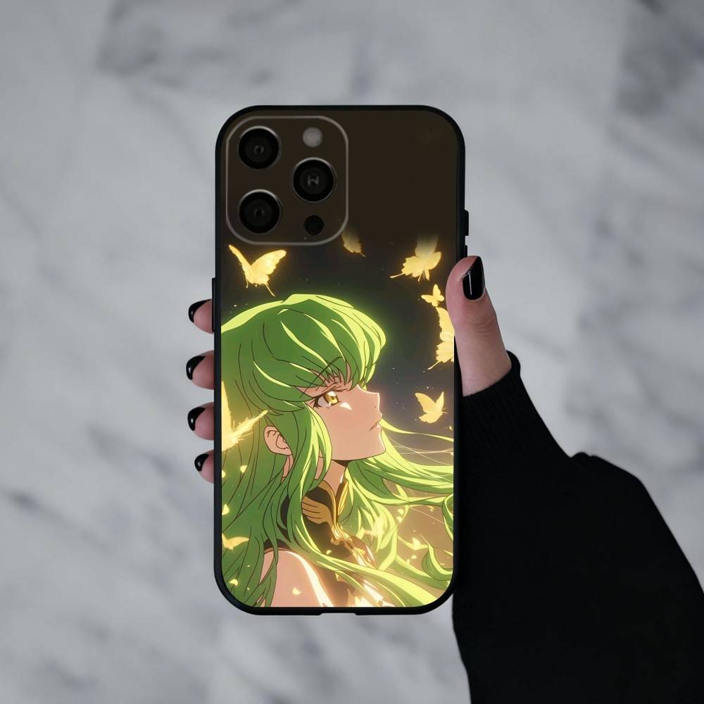 Japanese Anime C-Code G-Geass  Phone Case For iPhone 17pro,16,15,14,13,12,11 Plus,Pro Max,XS,Soft Silicone Black Cover