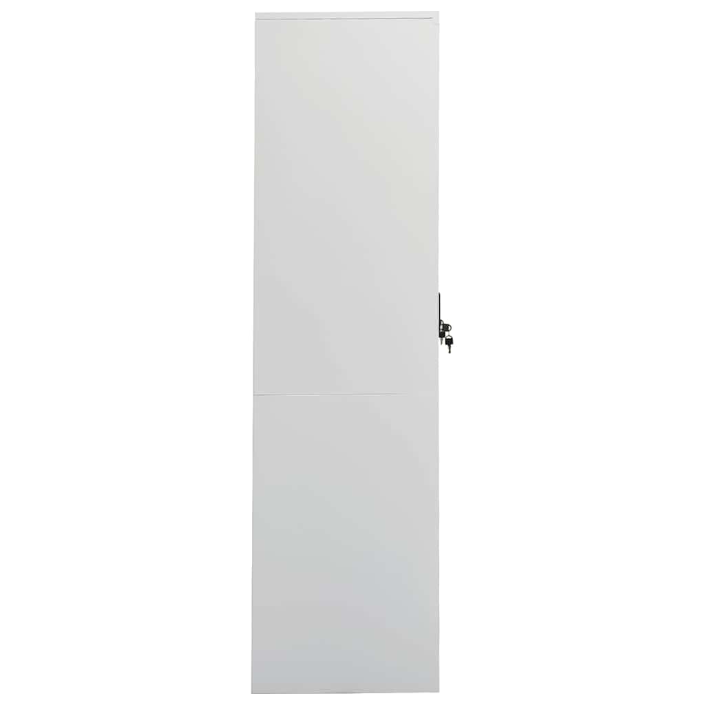 Wardrobe Light Grey 80 x 50 x 180 cm Steel