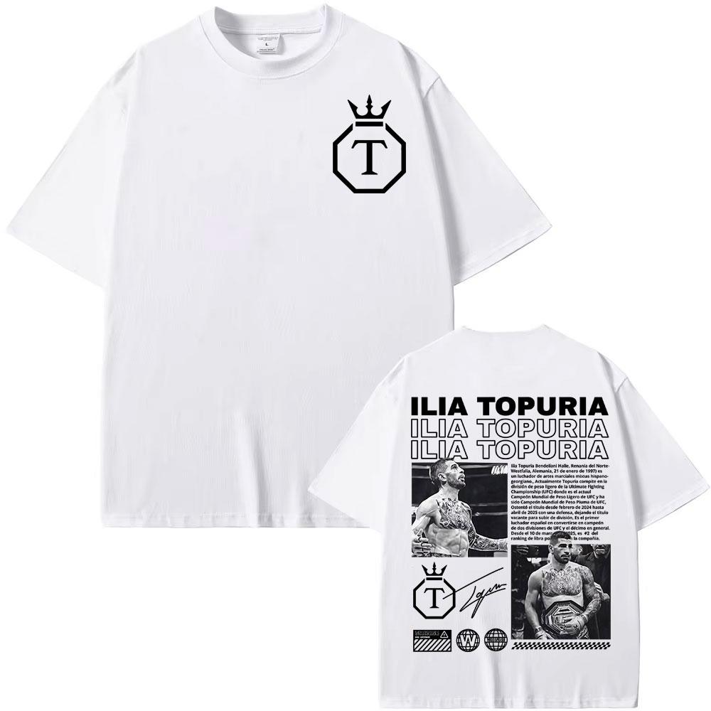 El Matador Ilia Topuria Merch Men's Cotton shirt Harajuku Graphic Tshirts Unisex Summer Short Sleeve Women Tshirt