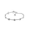 Weißes Kupfer Silber Stern Armband Einzigartiger DIY Schmuck Geschenk für Sie Stilvolles Accessoire