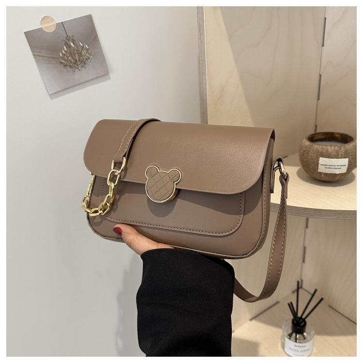 

2024 high-end texture retro small bag, new women s bag, autumn and winter popular messenger bag, fashionable and versatile small square bag хакі