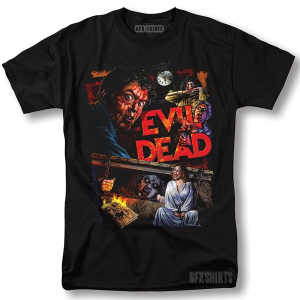 Evil Dead Póló Horror Film Vintage Grafikai Tervezésű Póló