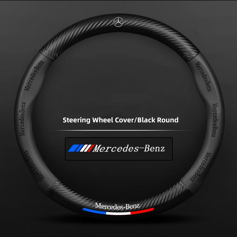 GLC GLB Kryt volantu do auta Protiskluzové uhlíkové vlákno Krytky rukojeti volantu Pro Mercedes Benz AMG W204 W205 W203 W211 W212 W213 W