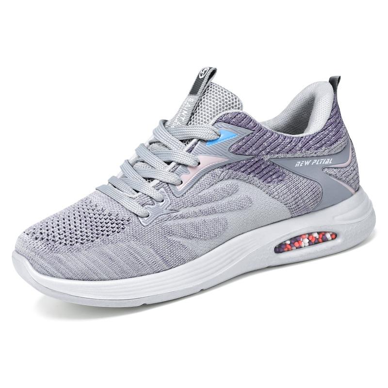 Women's Sports Shoes Tennis Female Air Cushion Sneakers Breathable Mesh Lace-up Running Shoes Designer Casual Walking Footwear