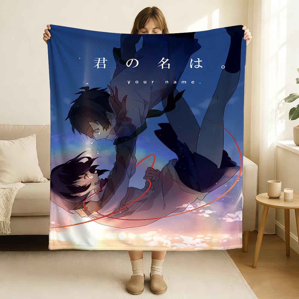 Movie Your Name Blanket Soft and Skin Friendly For Couch Bed Napping Bedspread All Seasons Comforter