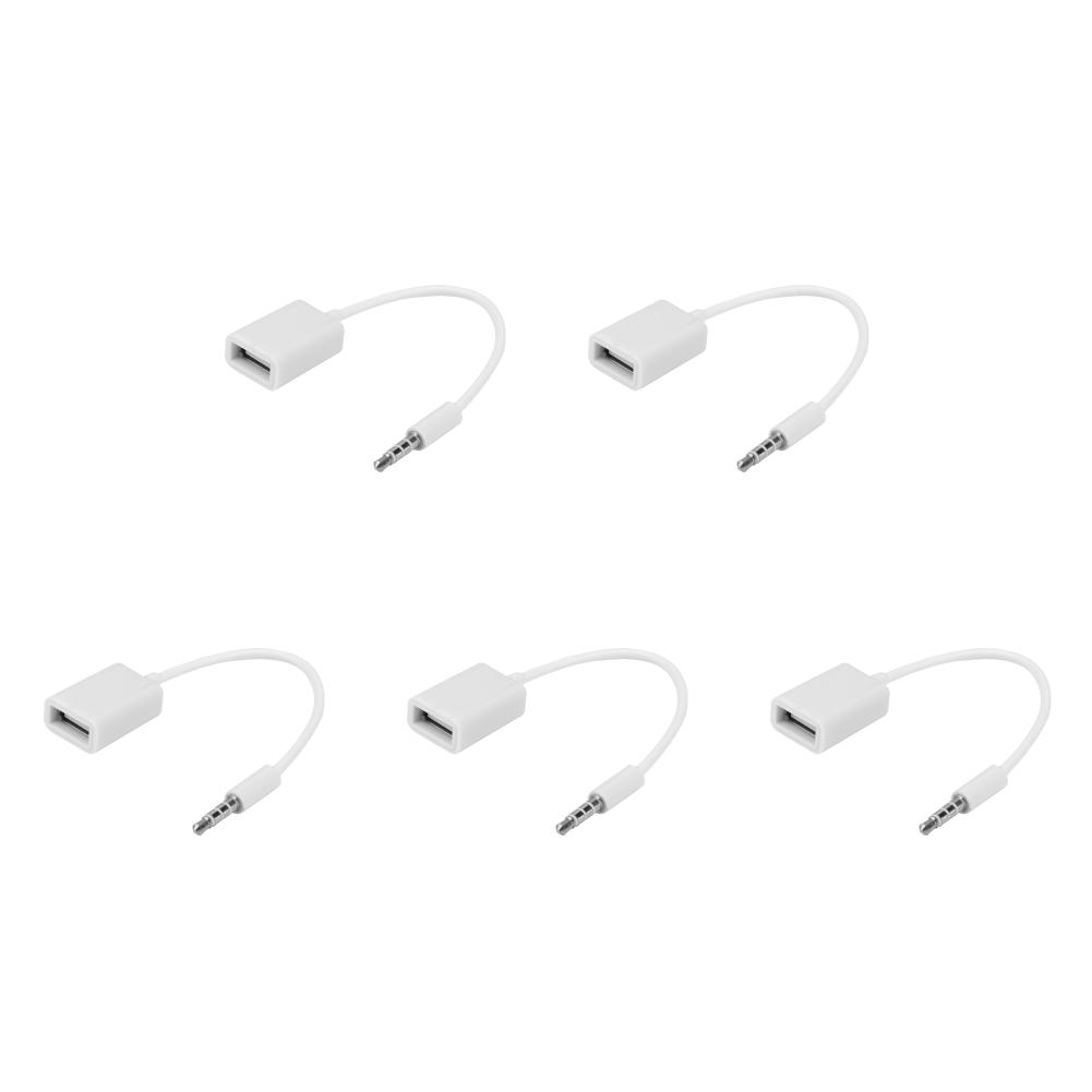 

3,5-мм аудиоразъем AUX с разъемом USB 2.0 типа A, гнездовой кабель-переходник OTG