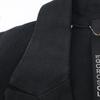 chaos CH107007ER Black Center Vent Buttonless Paper Bib Tailored Jacket Jacket F blackUsed