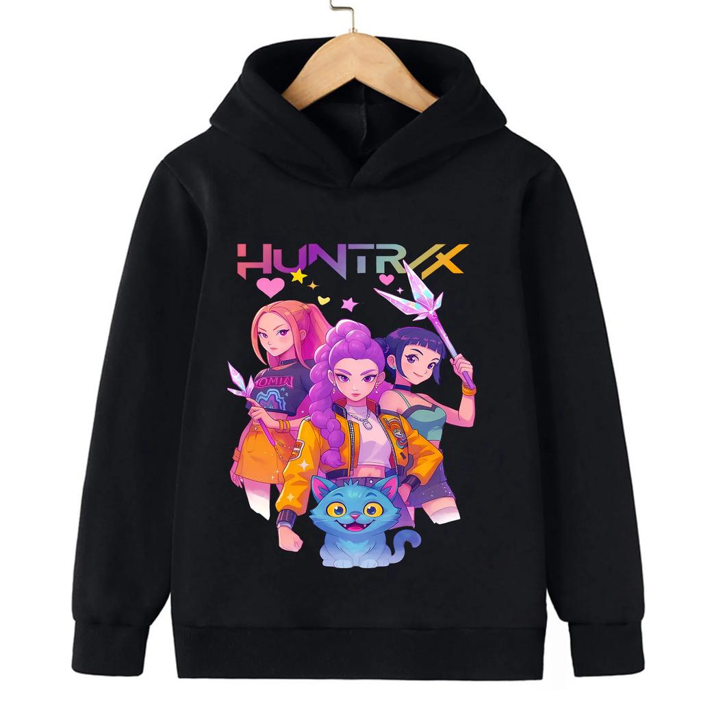 Kpop Devil Hunter Children's Clothing: Comfortable, Fashionable and Trendy Children's Sports Hoodies for Boys and Girls