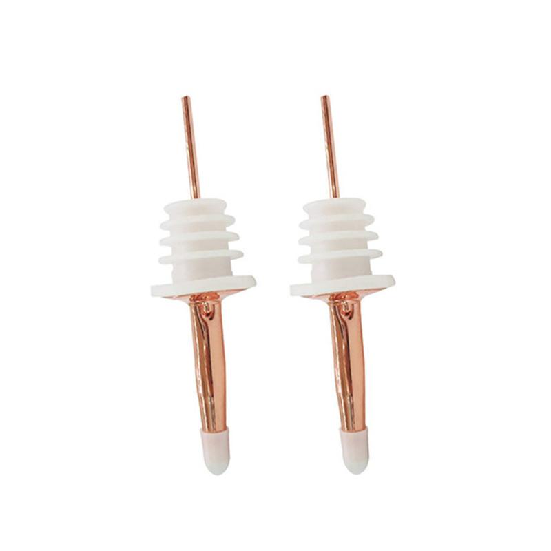 Stainless Steel Wine Pourer Stopper Alcohol Liquor Spouts Bottle Dispenser Wine Bottle Stopper with Cap Wine Accessories