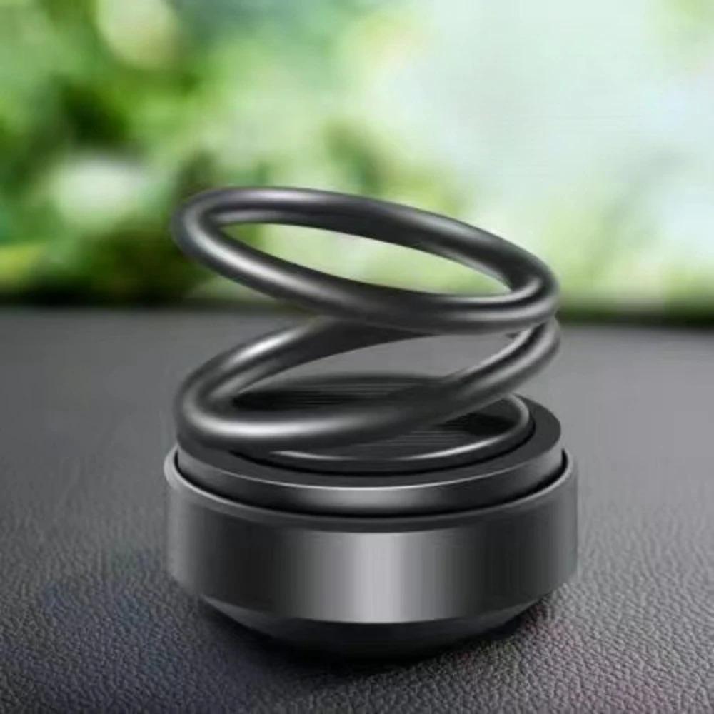 Portable Kinetic Molecule Mini Heater Windshield Defroster Winter Healthy Fragrant Solar Powered Dual Ring Suspended Ornament