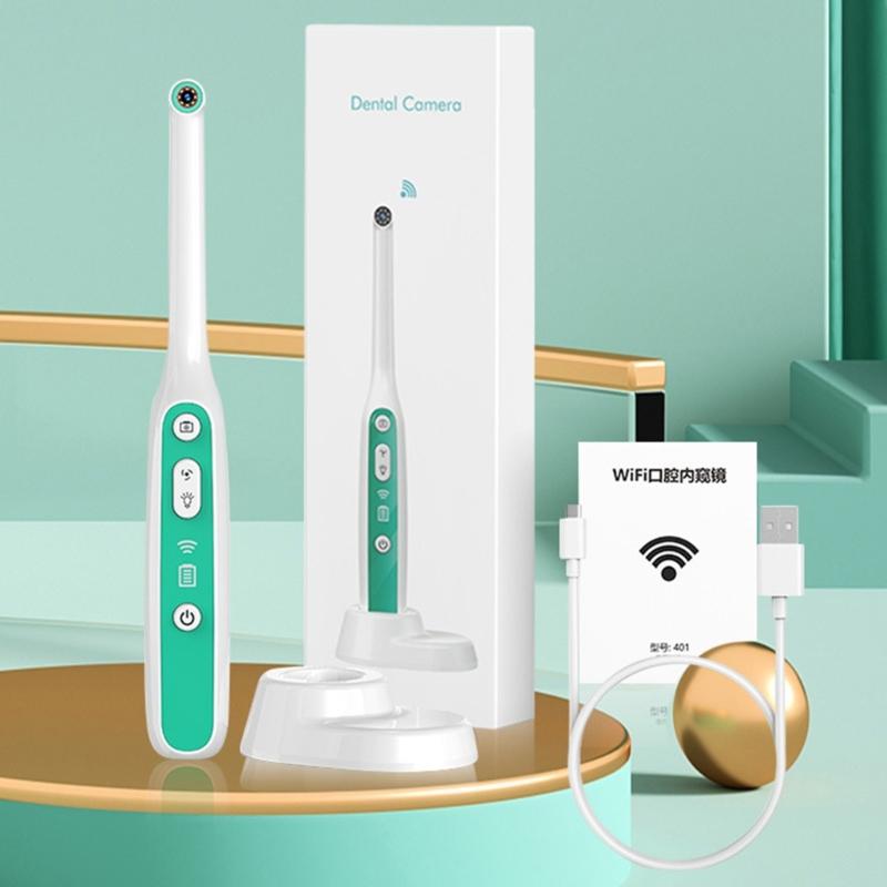Orals Examination Camera Waterproof WiFi Intraoral Camera with LEDs Picture/Video Taking Rechargeable Intraoral Cameras