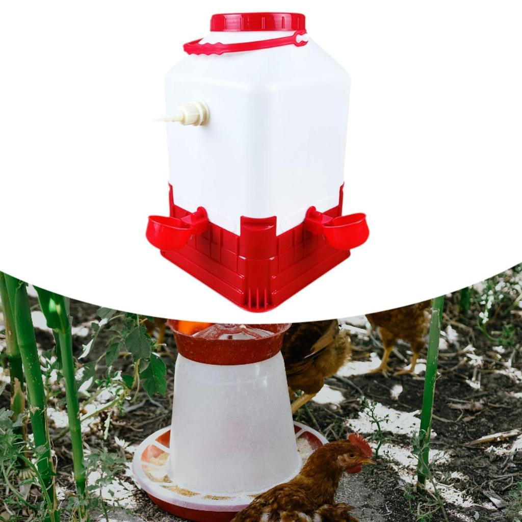 Chick Waterer Chicken Coop Accessories No Waste Drinking Bowl Practical Portable Automatic Drinker
