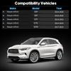 1 Pair Side Mirror Cap Covers Pasennger & Driver Fit For Infiniti Q50 Q60 Q70 Q70L QX30 Accessories Left and Right Door Mirror Covers Replacements