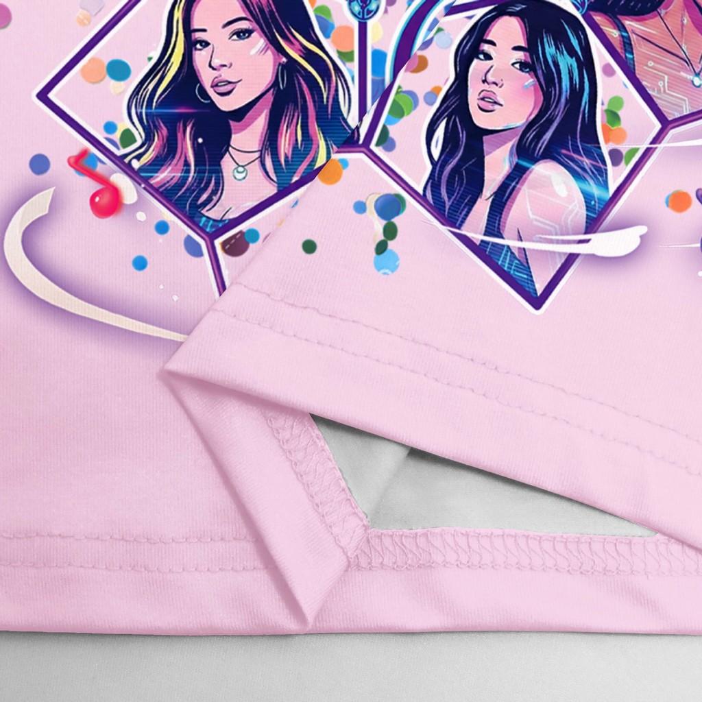 81277 Children Girls KATSEYE Printed T-Shirt Pants Pajamas Sleepwear Sets