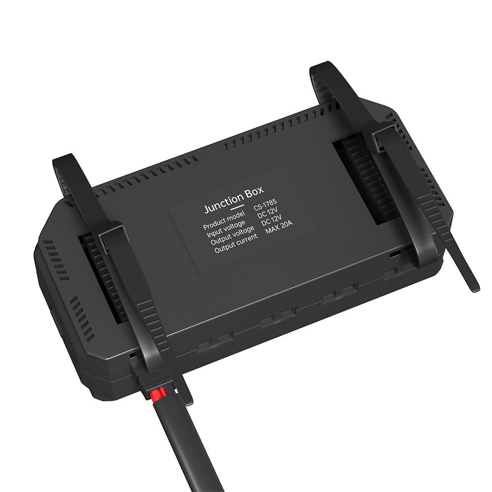 Scatola Fusibili e Relè a 4 Vie Cablaggio Rapido 12V 20A con Luce Indicatrice LED per Accessori Resistenti al Calore per Motocicletta Auto