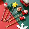 6PCS Stainless Steel Coffee Stirring Fork Multi-Purpose Ice Cream Fork Holiday Gift