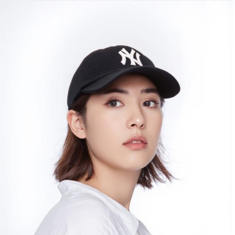 MLB New York Yankees Cotton Baseball Caps Unisex Black Fashion 32CP88111-50X