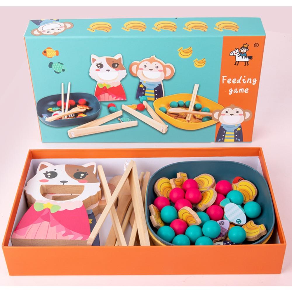 Parent-child Play House Simulation Feeding Game Children's Early Education Fine Action Learning Chopsticks Exercise Toy