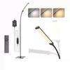 LED Floor Lamp For Living Room Adjustable Gooseneck Stand Light Dimmable Indoor Bedroom Standing Reading Light Office Decoration