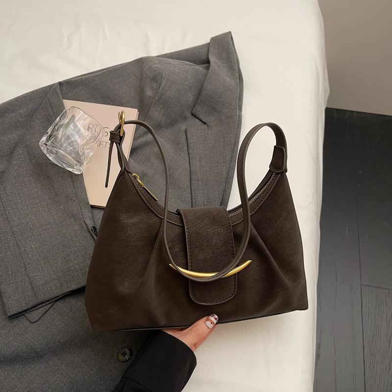 Winter New Fashion Simple High Value Niche Armpit Bag Casual Shoulder Bag Large Capacity Bag Women