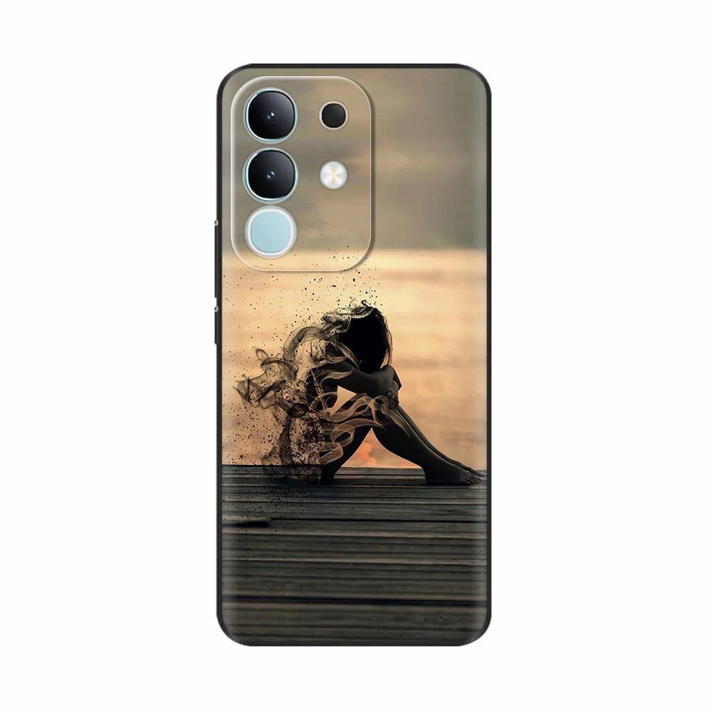 For Vivo Y29 4G Case Luxury Painted Back Cover Soft Silicone Phone Cases For Vivo Y29 4G Case Y 29 Shockproof Coque Bags Fundas