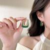 European Retro U-Shaped Stud Earrings - Elegant French Maillard Style