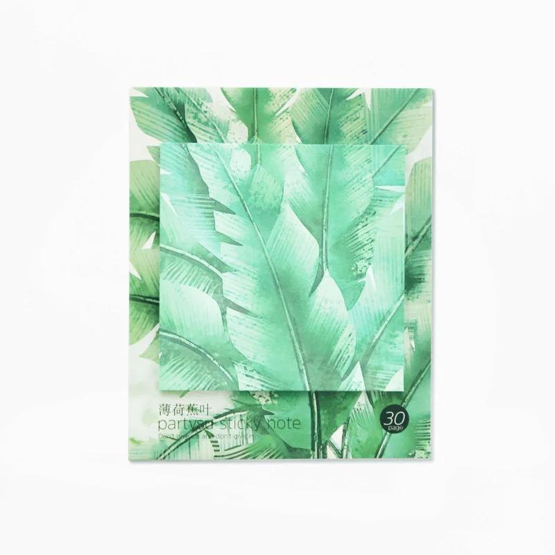 

Сакура Гибискус Чернила Живопись Заметки Липкий Мрамор Изысканный Дизайн Блокнот Канцелярские Товары Офис Школьные Принадлежности Leaves