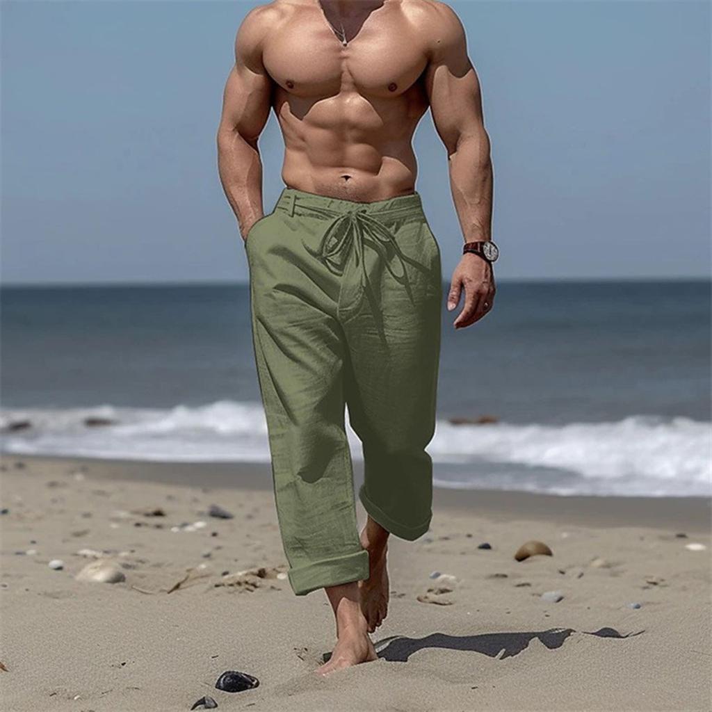 Men's Solid Color All-match Trendy Sports Casual Comfortable Trousers