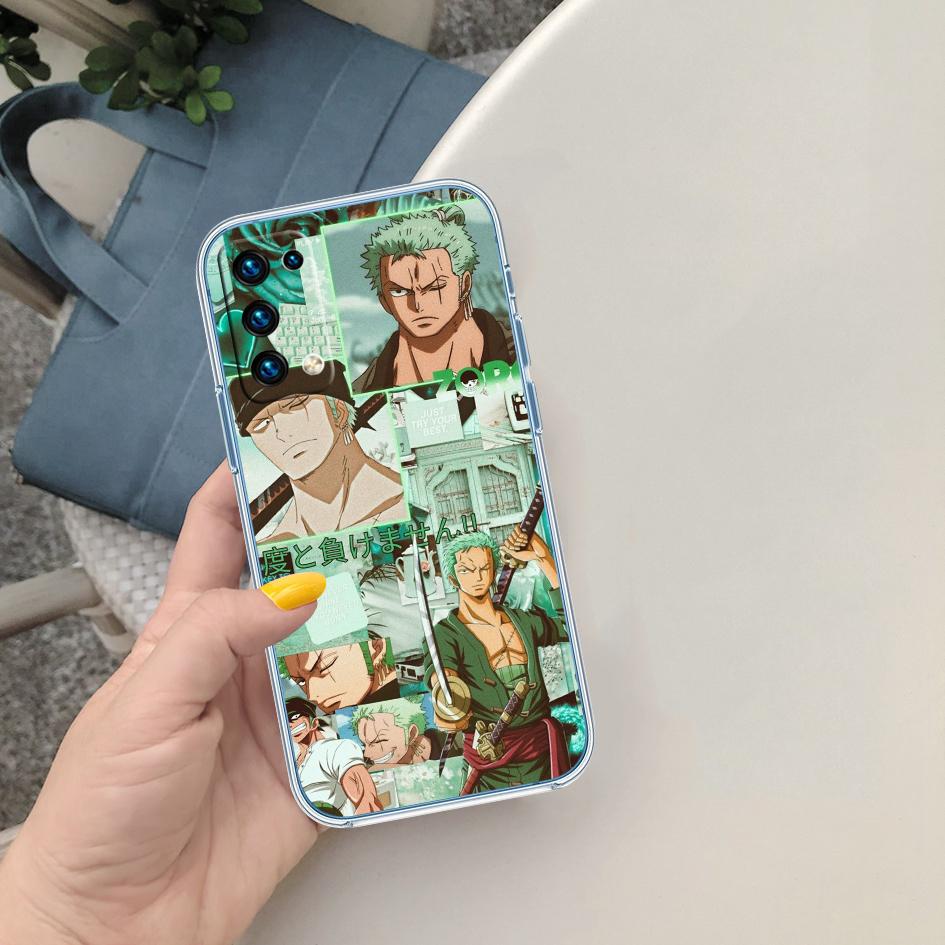 One Piece Zoro Soft Shell Transparent Phone Case for Motorola Moto Edge 20 30 40 50 S30 Fusion Ultra Pro Neo Lite + G200 G23