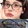 Fashion Sweet Cool Small Oval Frame Glasses Women Female Eyewear Vintage Y2K Trend Reading Computer Anti Blue Light Eyeglasses