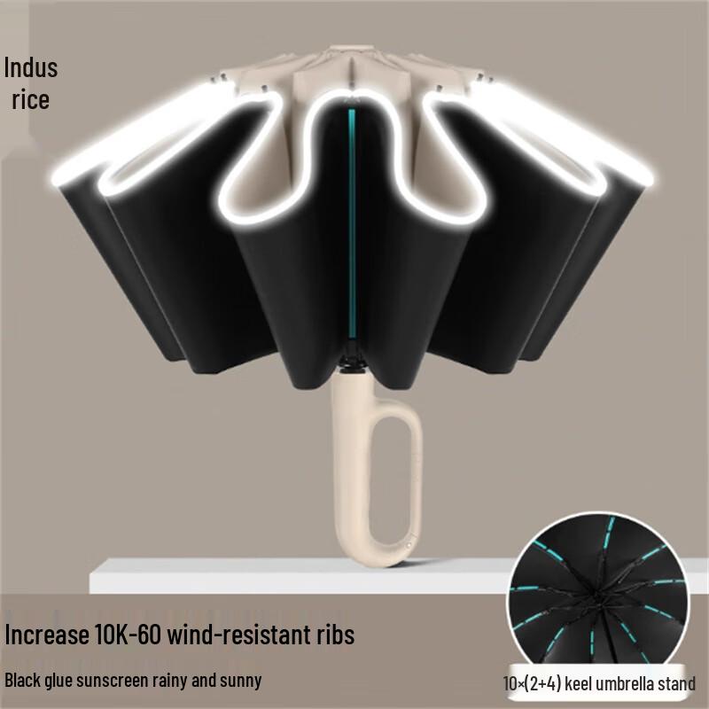 Automatic Reinforced Ring Buckle Dual-Purpose Umbrella