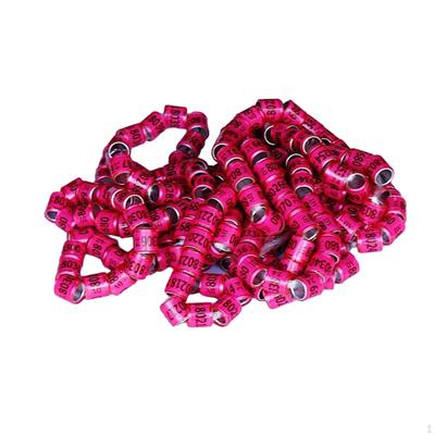 100 Pack Pigeon Dove Leg Rings - Easy Identification for Birds