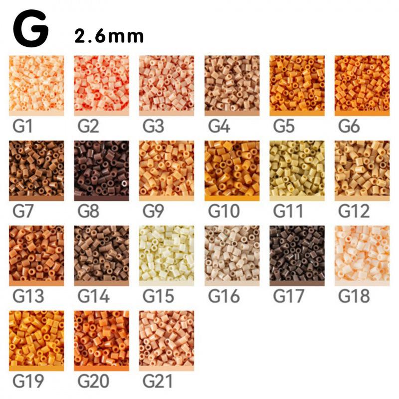 250g/500g Macaron Perler Beads - 221 Color Options, 2.6mm Fusion Beads for Crafting