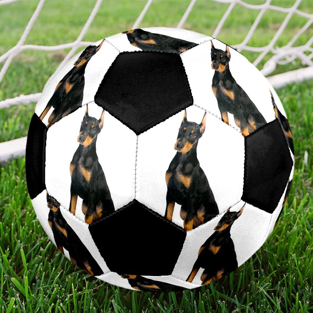 Cute Puppy Indoor Size 5 Soccer Ball Colorful Machine Stitched PVC Competition Ready Durable High-Bounce