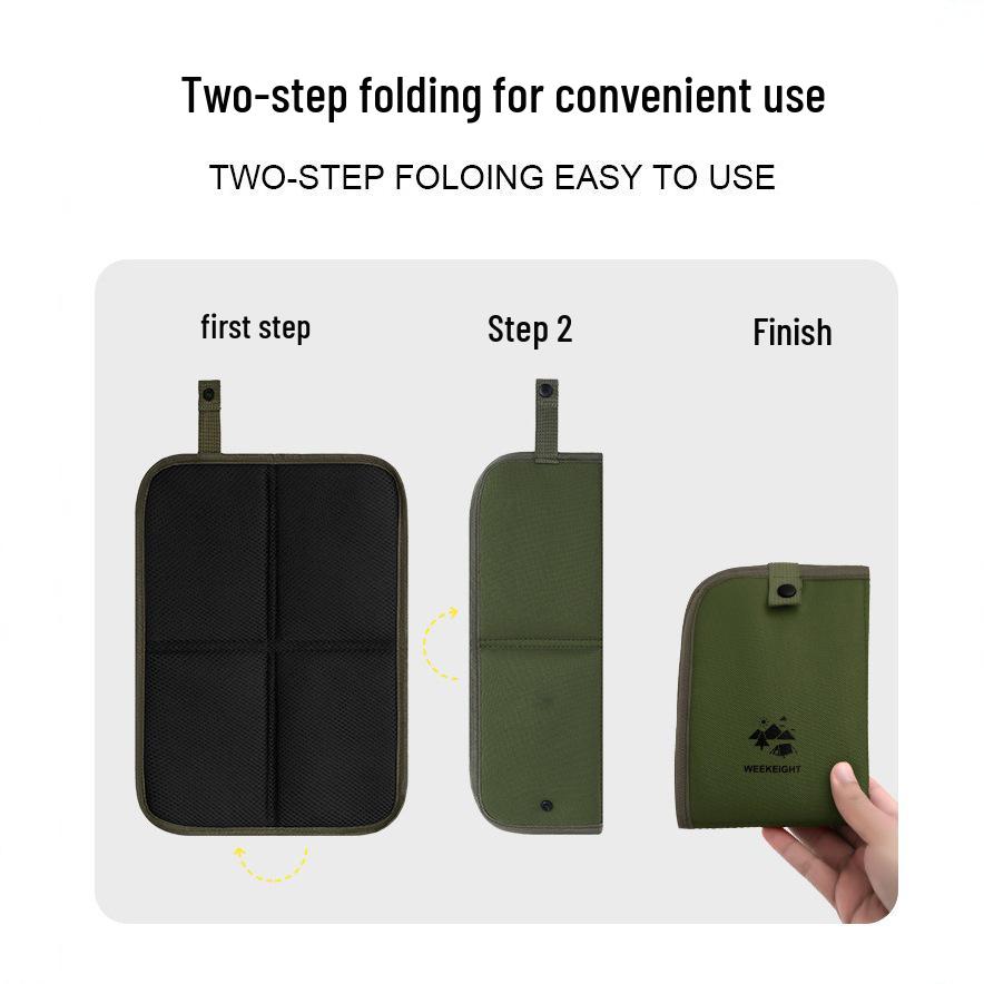 

Waterproof Portable Outdoor Folding Cushion: Thickened Moisture-Proof Picnic and Camping Mat 26 x 36 cm білий