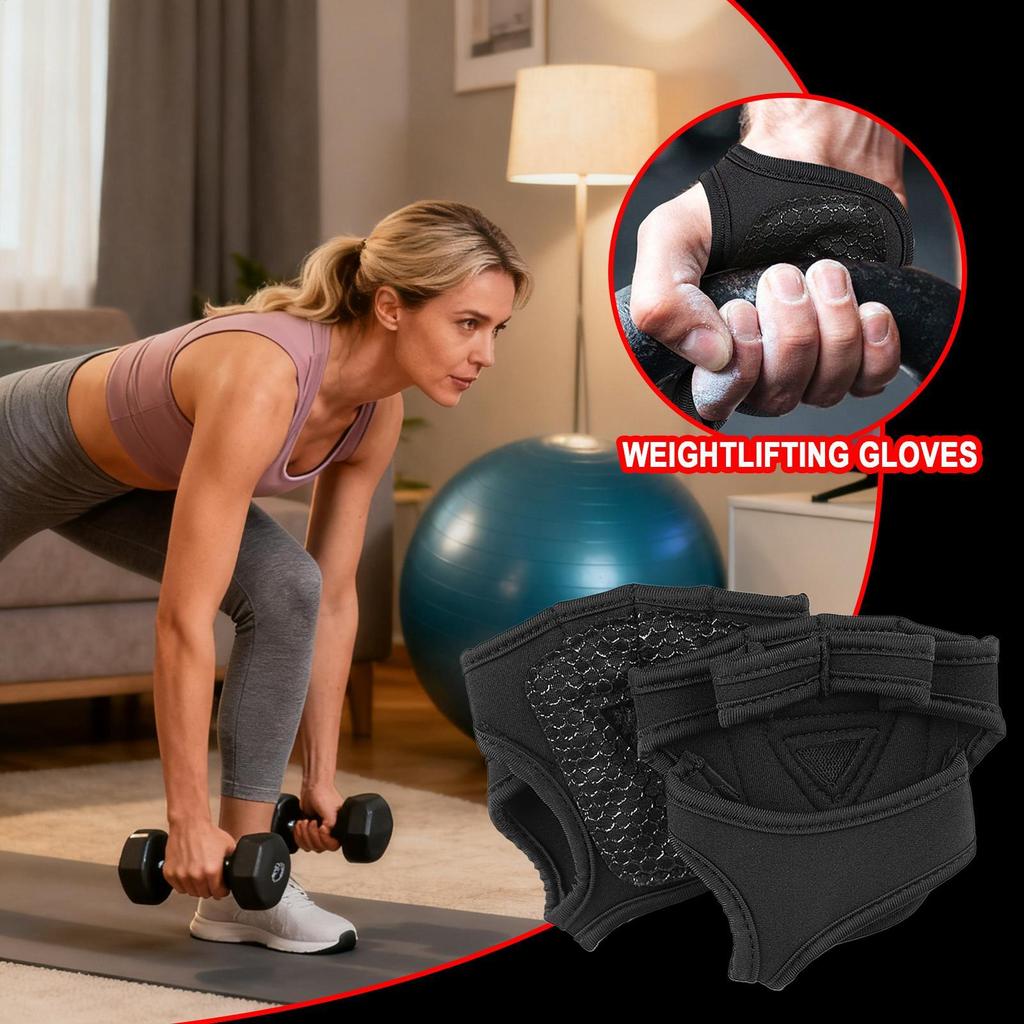 Gym Gloves Exercie Hand Protective Gear Anti-Slip Weightlifting Gloves For Men Women Beginners Enthusiasts Weightlifters