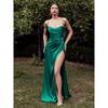 European & American Style Women's Sexy High Waist Slit Dress - Slim Fit Evening Gown