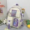 Schulrucksack Leichter Rucksack Tagesrucksack für Reisen Niedlicher Ästhetischer Rucksack Wasserdichte Computertasche mit Mehreren Taschen für Geschenk