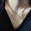 Lightweight Treble Clef Necklace Hollow Design Musical Note Charm Pendant Jewelry  Music Lovers