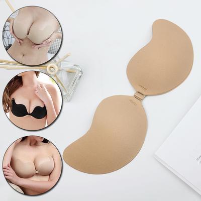 Mulheres elevador de mama invisível auto-adesivo silicone gel sutiãs invisíveis push up sutiãs respiráveis
