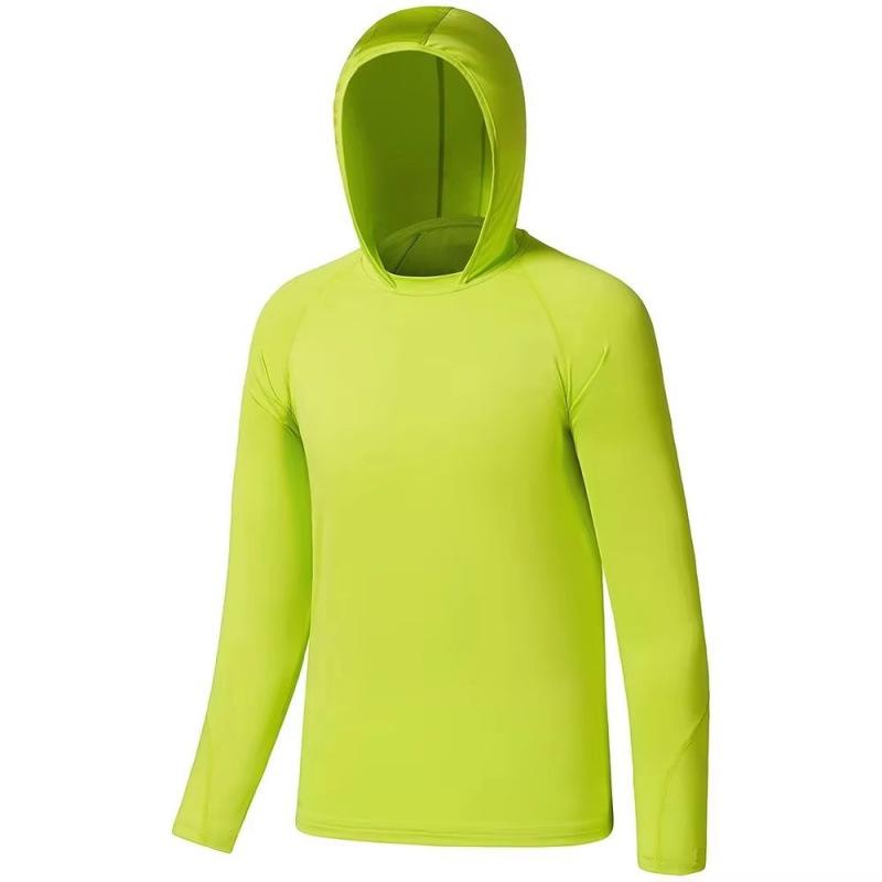 Herrsnabbtorkande SPF-fiskehuvtröja med UV-skydd