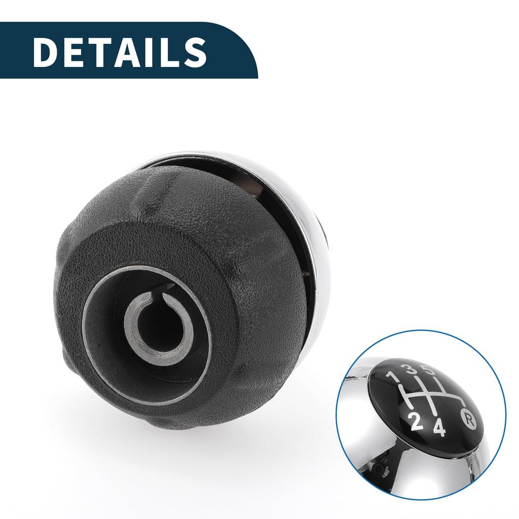 TUCKBOLD Manual Gear Shift Knob for Fiat 500C Ergonomic Design 5-Speed 2007-2015 (1pc)