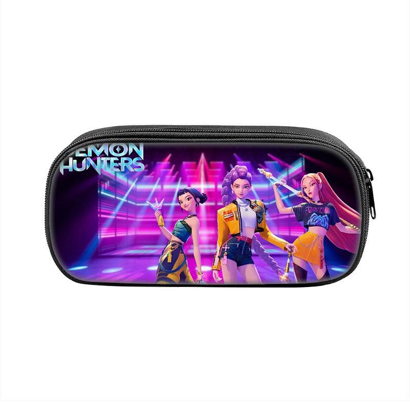 Kpop İblis Avcıları Saklama Kalem Çantası Büyük Kapasiteli Öğrenci Kalem Çantası Okul Malzemeleri
